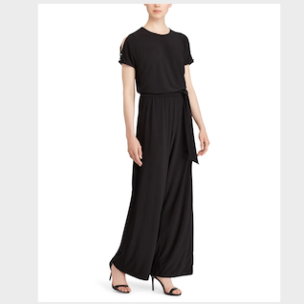 Lauren Ralph Lauren Cold-Shoulder Jumpsuit XL